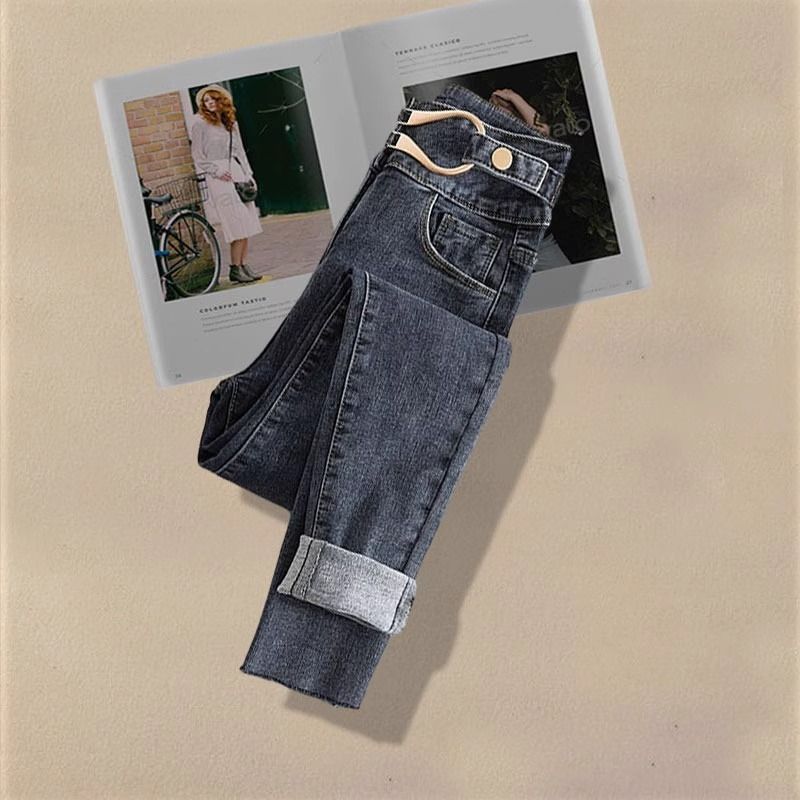 Dametøj Sommer lette modne jakkesæt til kvinder Nyt design Alsidig smal talje skjorte jeans mode tredelt jakkesæt_voghion.com