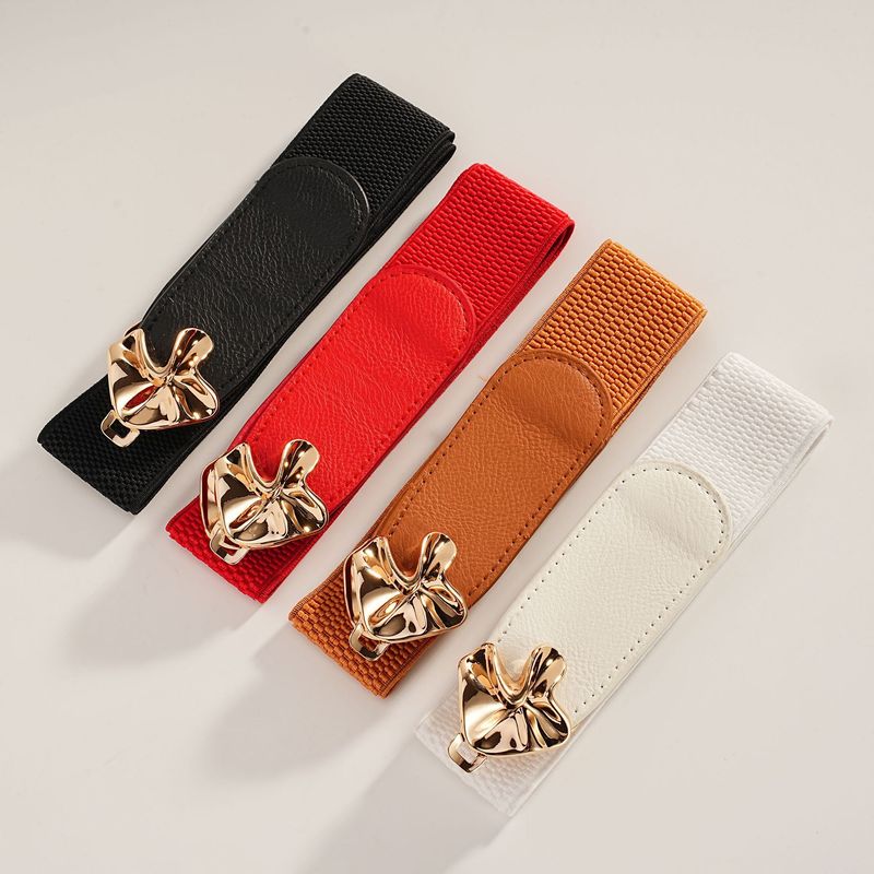 Neuer, einfacher, vielseitiger elastischer Gürtel für Pullover und Kleider für Damen, schmaler Taillenmieder, modischer Stretchbund_voghion.com