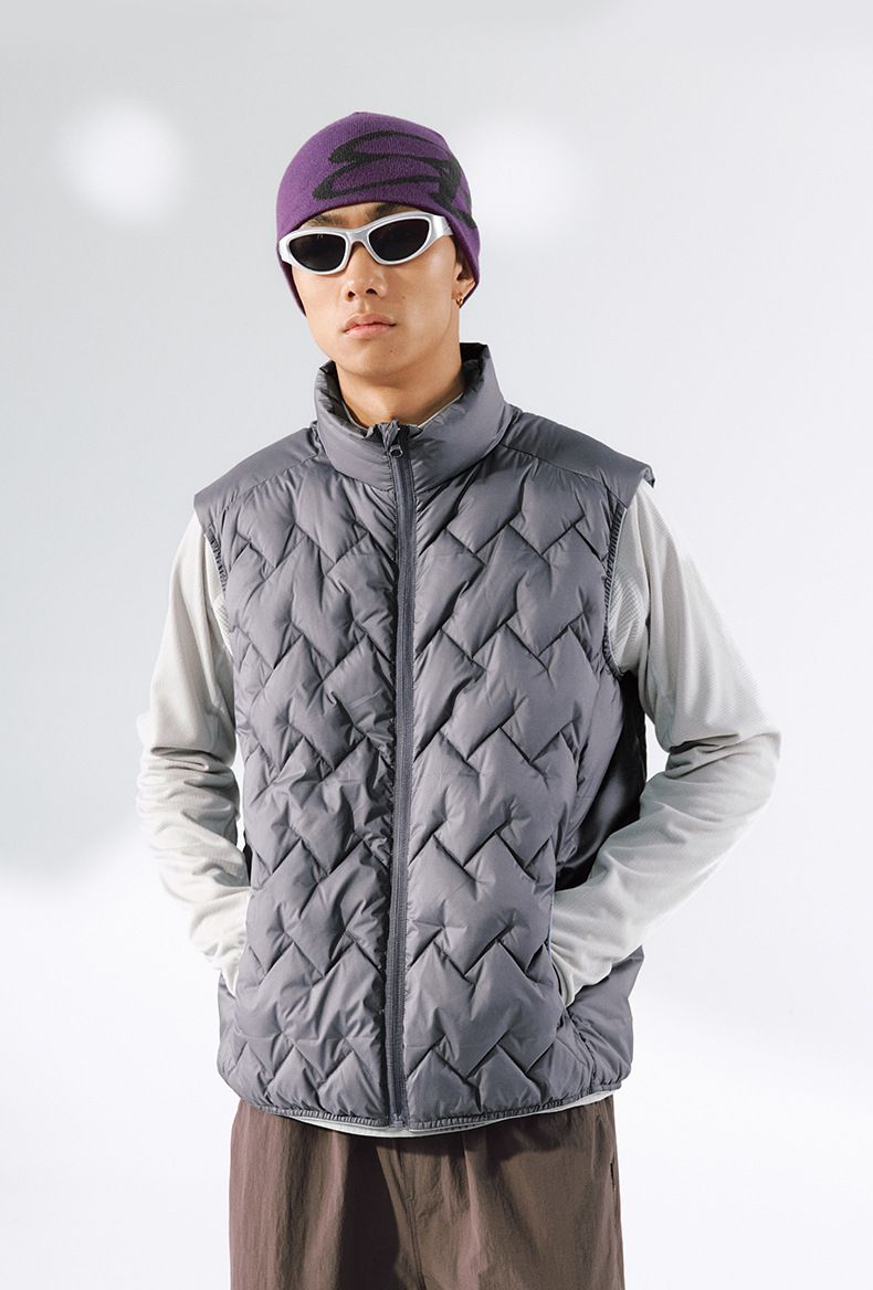 Men's Lightweight Down Vest - Packable 90% White Duck Feather Filling, Warm Sleeveless Jacket For Winter, Casual Outerwear, Multiple Colors_voghion.com
