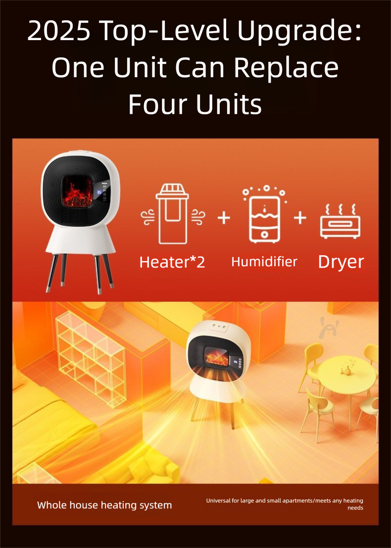 Audio-Luftbefeuchter Graphen Winter Elektrischer Kamin Energiesparender Großflächenheizer für das ganze Haus_voghion.com