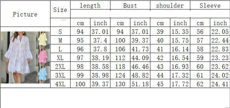 Robe sexy en dentelle creuse pour femmes, couleur unie, col en v, broderie ample, fleur, fleur_voghion.com