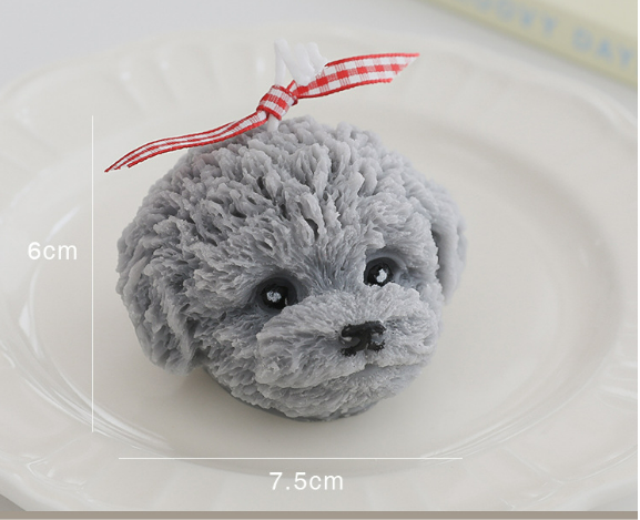 Teddy-Kerze, niedlicher Simulationsstil, Duft, Handgeschenk, Duftkerze, Dekoration, kleine Verzierung_voghion.com