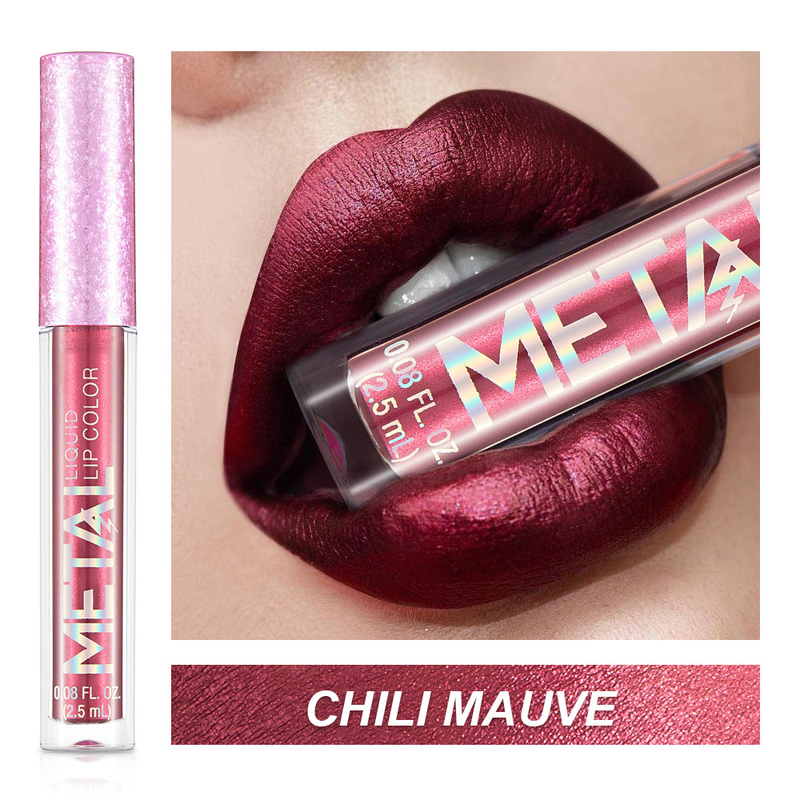 Σετ 12 τεμαχίων Glitter Shimmer Lip Lipstick Σετ 12 τεμαχίων με λαμπερά, αδιάβροχα και πολύχρωμα lip gloss_voghion.com