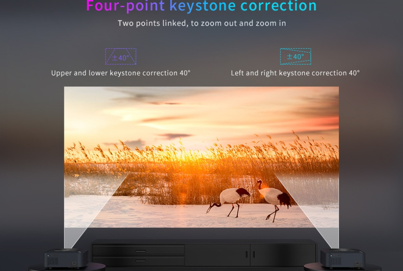 X1 Home Outdoor 4K Ultra HD Portable Projektor Mobil Kabellos Projektioun_voghion.com