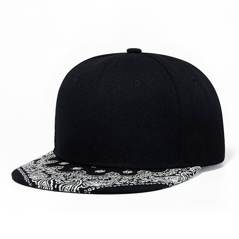 2024 New Cashew Flower Hat with Printed Hip Hop Hat, Street Trendy Men's Versatile Sunshade Baseball Hat, Couple Flat Eaves_voghion.com