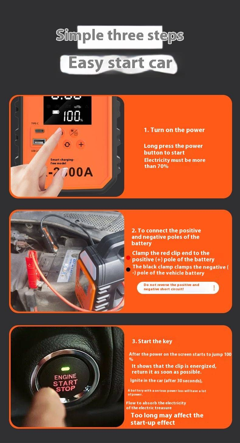 Kfz-Notstartstromversorgung 12 V, 28000 mAh_voghion.com