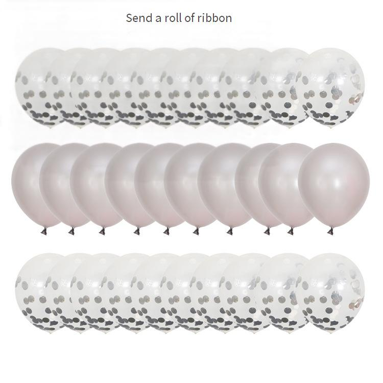 Zabavni pripomočki, rožnato zlati bleščičasti konfeti baloni, kombinacija kompleta, dekoracija za rojstni dan, poročni aranžma, 12-palčni 2,8g lateks balon_voghion.com