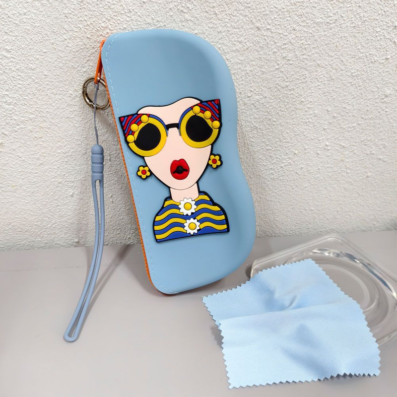 High Value Sunglasses Storage Bag Portable Change Storage Bag Anti Fall Silicone Storage Bag Can Hang Waterproof Glasses Bag_voghion.com