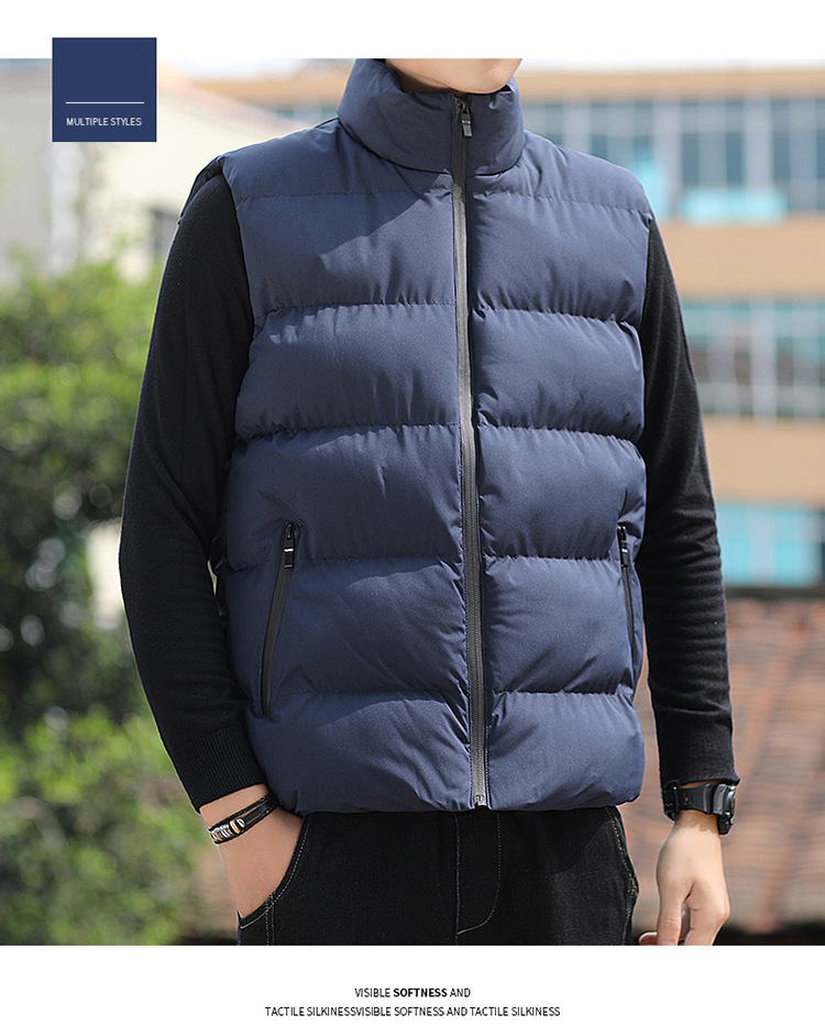 Cross Border Large Size Casual Men's Vest Men's Loose Autumn And Winter Vest Warm Down Cotton Warm Jacket Cotton Clothing_voghion.com