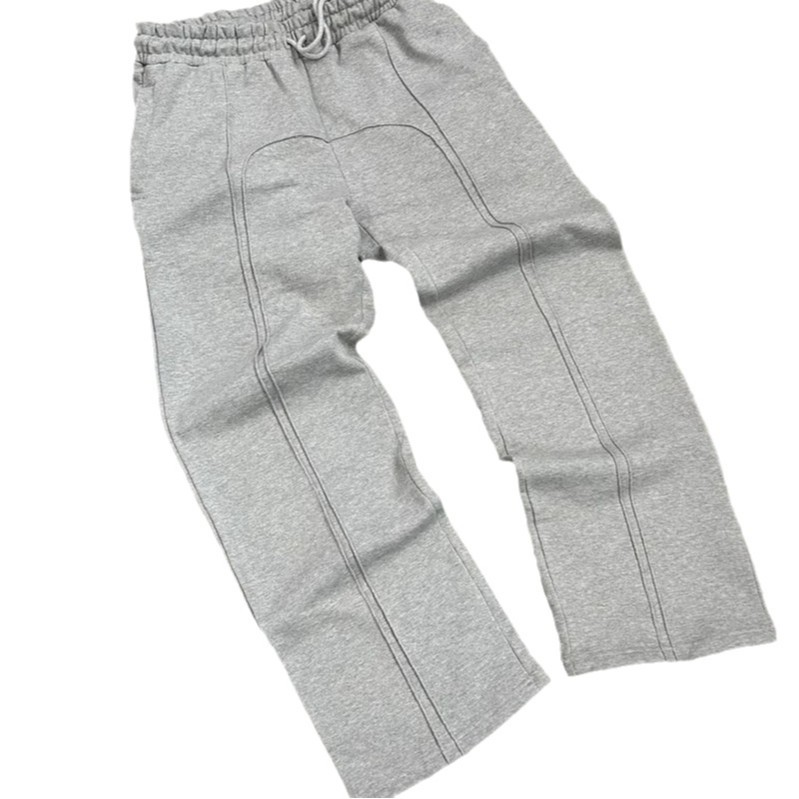 Pantaloni da jogging in pile a vita alta Y2K con coulisse, vestibilità ampia e microelasticizzati per uomo_voghion.com