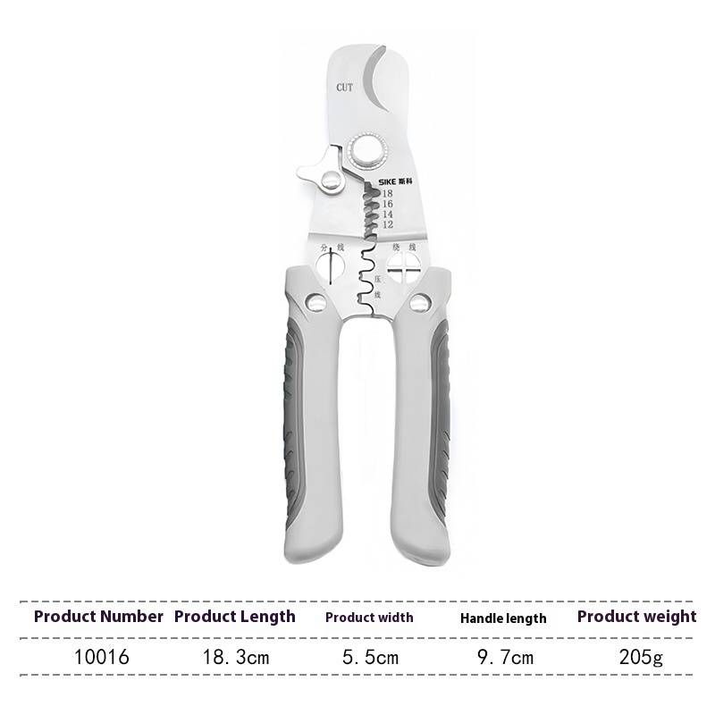 Wire Stripping Pliers Electrician Special Wire Pliers Multi Function Wire Splitting Pliers Wire Cutting Cable Wire Fiber Optic Cutting Pliers_voghion.com