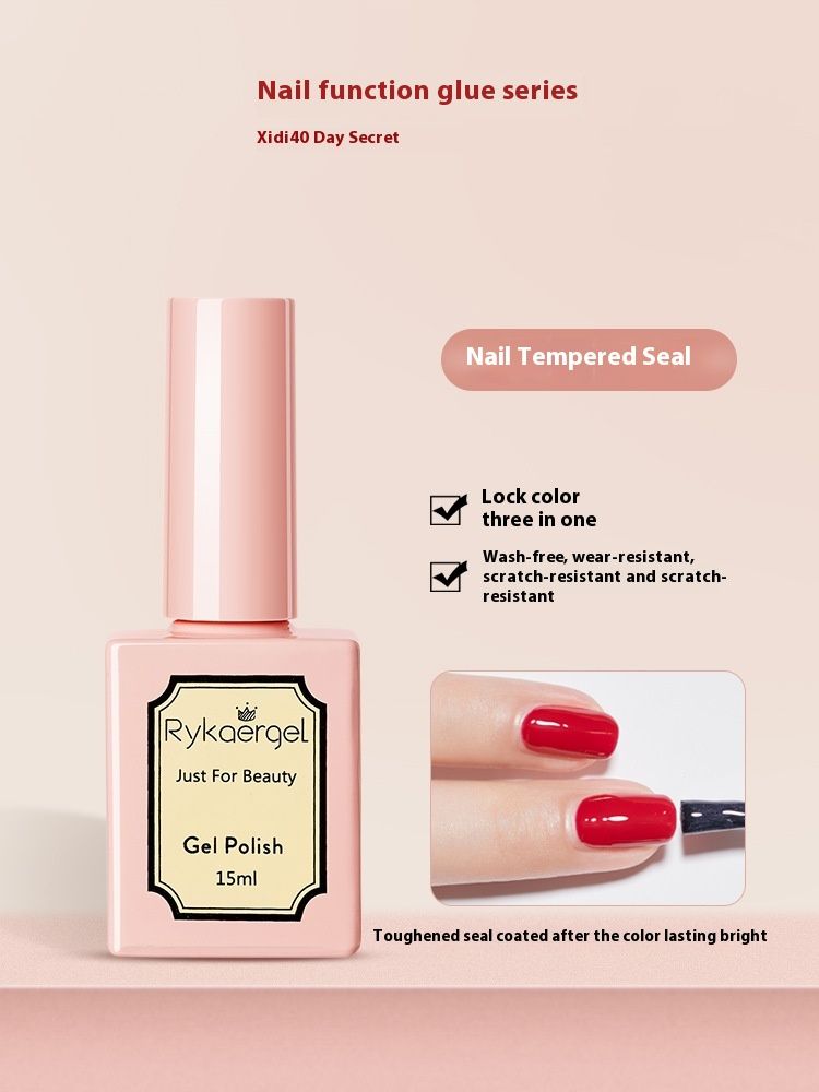 Nail Shop Nail Polish Glue Detachable Primer Seal Reinforcing Glue Matte Frosted Tempered Seal Package Durable_voghion.com