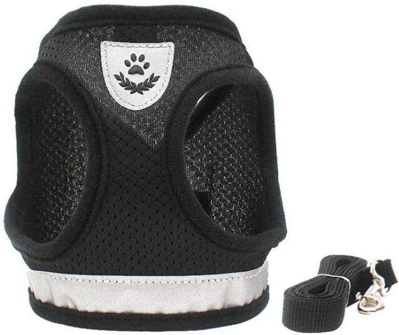 New Harness Vest Style Leash Reflective Breathable Mesh Dog Collar Pet Supplies_voghion.com