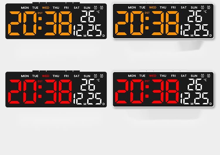 New Multifunctional Simple LED Digital USB Output Bedside 5510 Alarm Clock_voghion.com