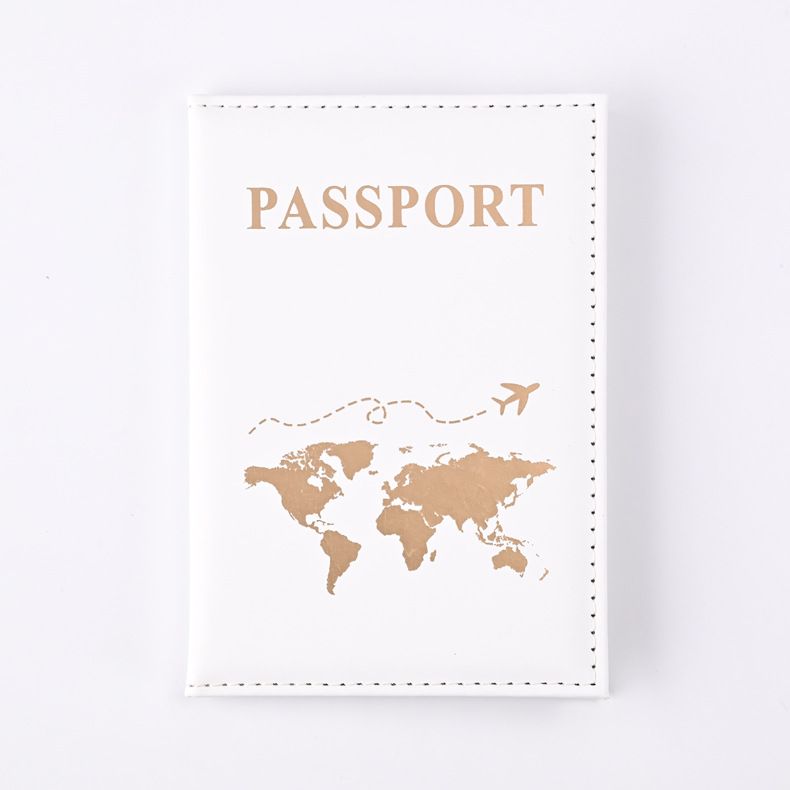 Capa de passaporte de poliuretano com toque de pele lisa, porta-passaporte, porta-bilhetes, passaporte_voghion.com