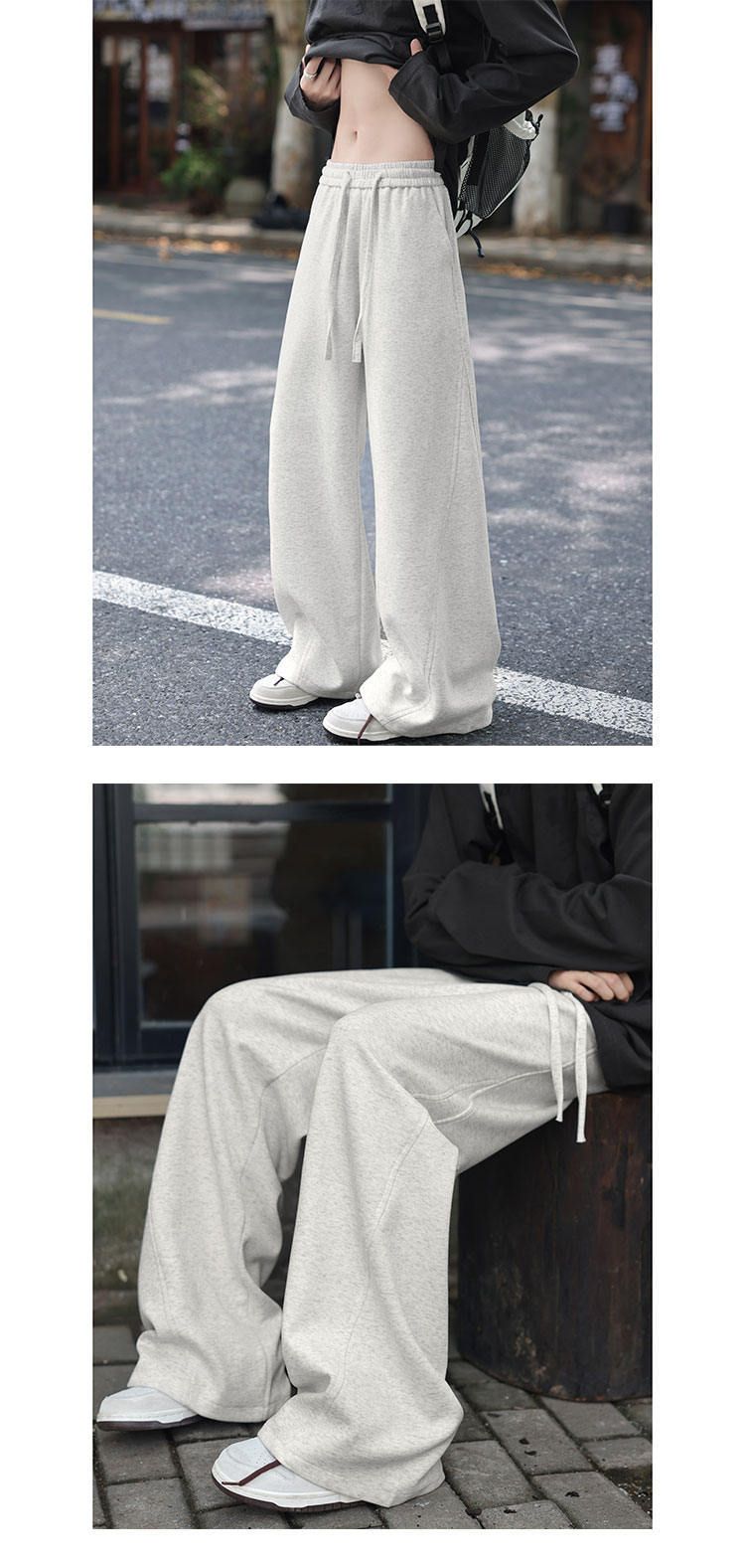 Casual joggingbroek met verlaagd kruis voor heren - lichtgewicht joggingbroek van katoenmix met zijzakken, elastische taille en taps toelopende manchetten voor streetwear en loungewear_voghion.com