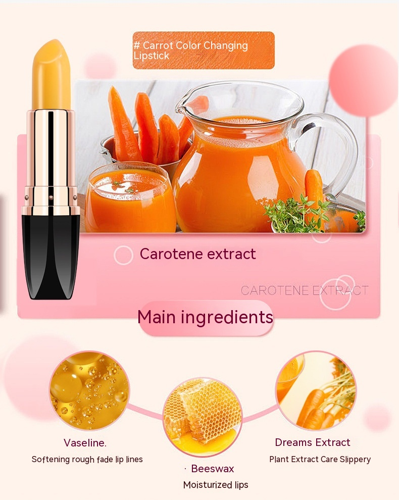 YANQINA Carotene Rossetto colorato Idratante e idratante Rossetto rosso ciliegia caldo Trucco_voghion.com