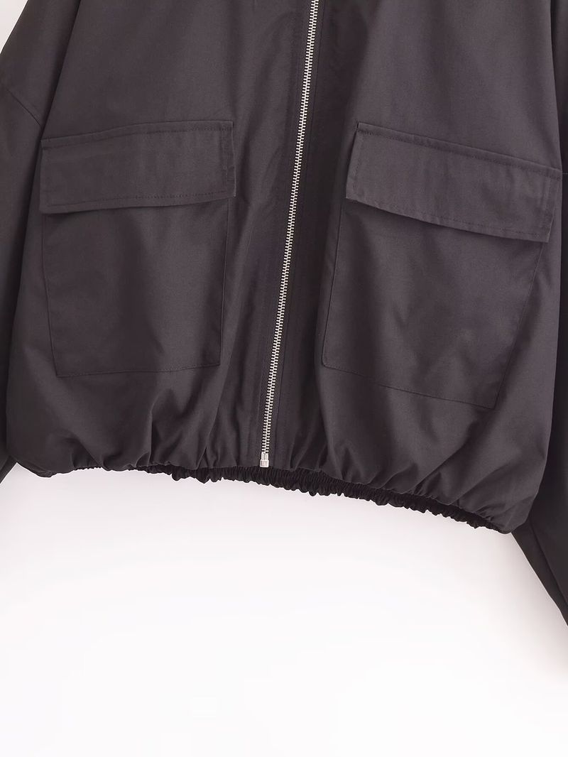 Ženska oblačila za prosti čas jesen/zima 2024, nova ulična modna jakna s kapuco_voghion.com