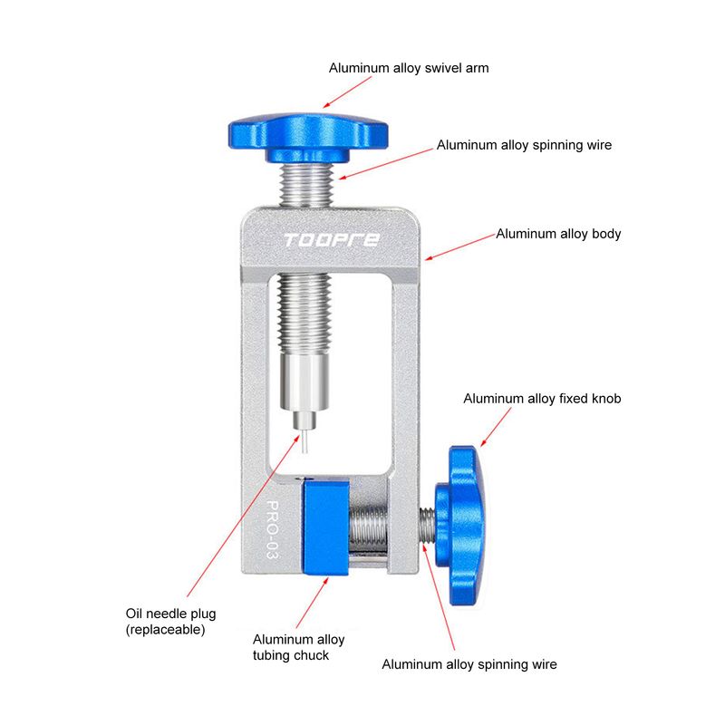 Kaou TOOPRE Oil Tube Pushing Device Squeeze Effortlessly Corrosive Resistant Bike Accessory Bicycle Hydraulic Hose Fitting Insert Tool for Bike_voghion.com