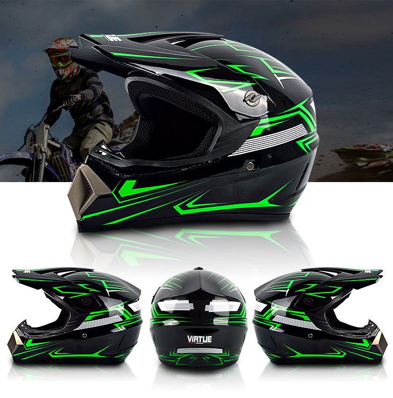 Elektreschen Go-Kart Helm fir Männer a Fraen, coolen Volldeckung fir Motorrad, Offroad, Véier-Saisons Helm_voghion.com