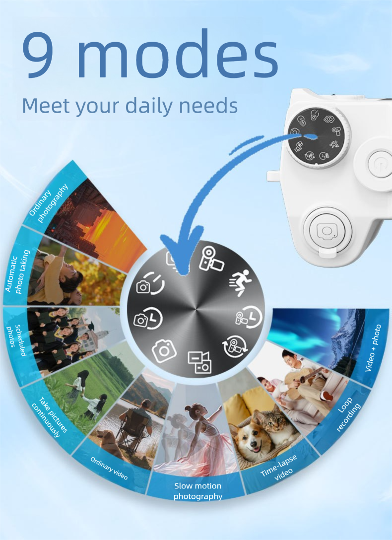 4K Video Portable Mirrorless HD Digital Beauty Selfie Home Dual Camera Student Party_voghion.com