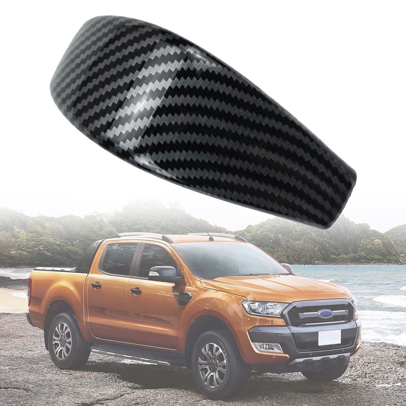For Ford Ranger 2015-2018 1pcs ABS Carbon Fiber Color Gear Shift Knob Cover Trim_voghion.com