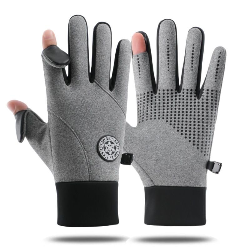 Unisex Outdoor pirštinės vyriškos žieminės vilnos šiltas jutiklinis ekranas neslystantis jojimas alpinizmas slidinėjimas vandeniui atsparios vėjui sportinės pirštinės_voghion.com