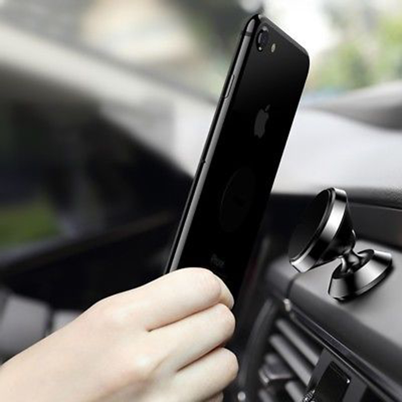 Yuanmheng Evrensel Manyetik 360 Derece Dönüş Araba Cep Telefonu Tutucu Stand Desteği_voghion.com