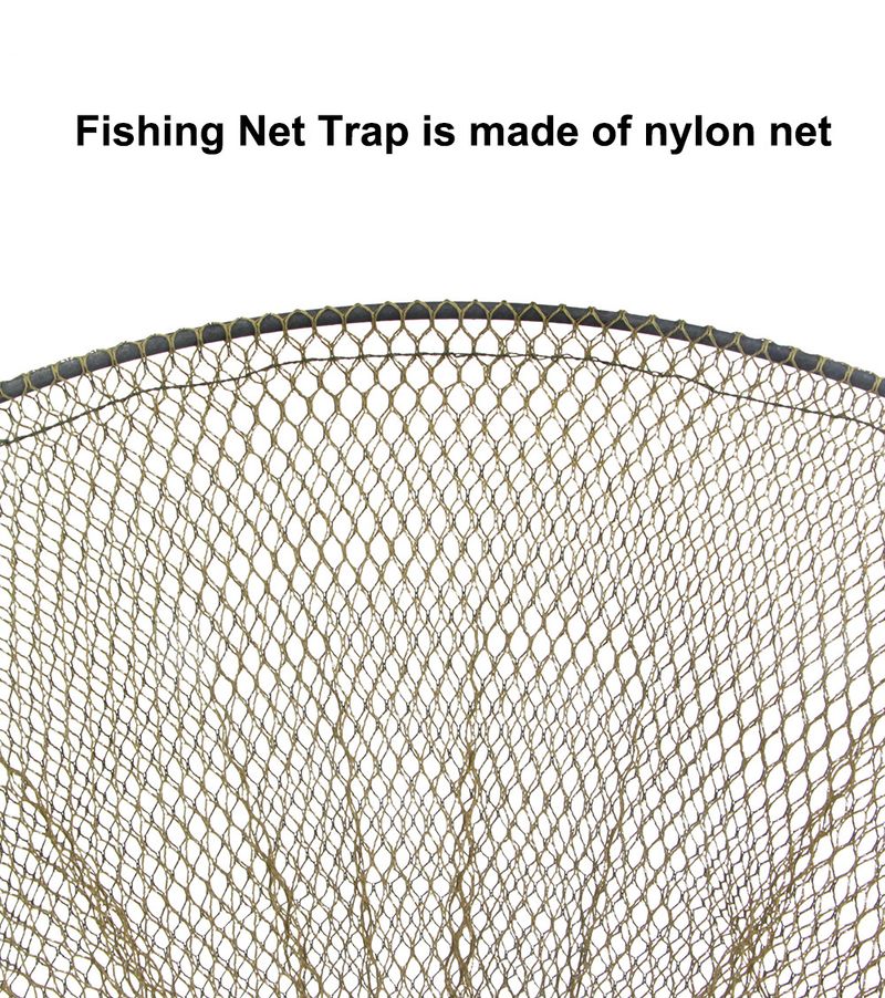 FISHKING Fish Protection Plastic Ring Hanging Glue Edge Fishing Net Nylon Foldable Drawstring Simple Lightweight Three_voghion.com