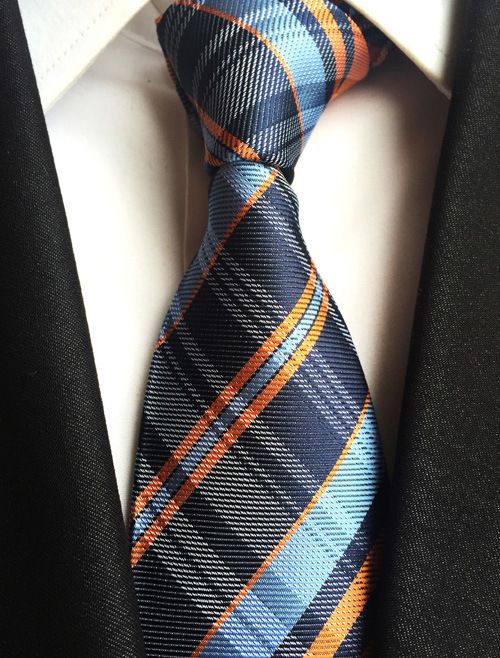 2025 Model 8cm Striped Plaid Series Men's Business Office Tie_voghion.com