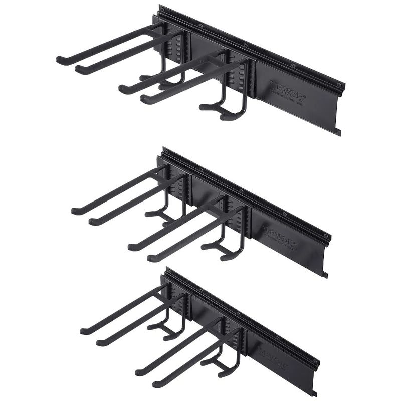 Organizzatore Organizzazione Rack Attrezzi Montaggio a Parete Carico Libbre 6 Yard 800 Regolabile Pesante Massimo Garage Con Giardino Capacità di Lavoro_voghion.com