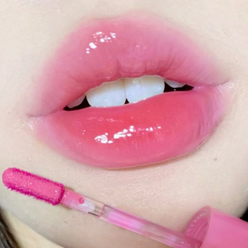 Mirror dye lip gloss waterproof moisturizing liquid lipstick durable transparent jelly sexy red lip gloss Kore_voghion.com