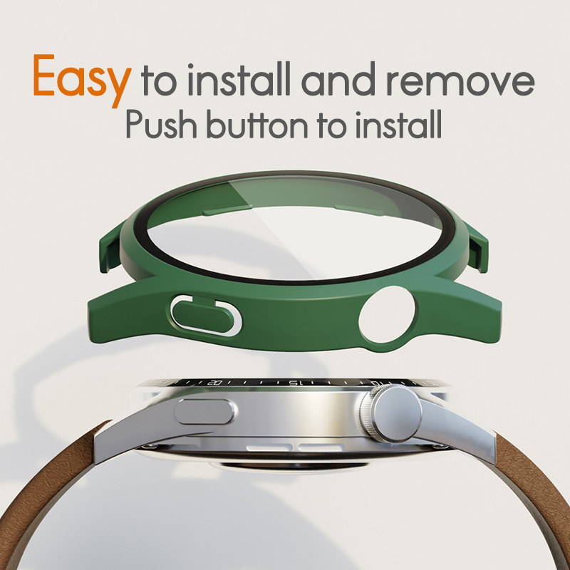 PC Glas + Fall für Huawei uhr GT 3 GT 2 E 42mm 43mm 46mm 48mm band Uhr GT3 Pro Uhr 3 Screen Protector abdeckung stoßstange Fällen_voghion.com