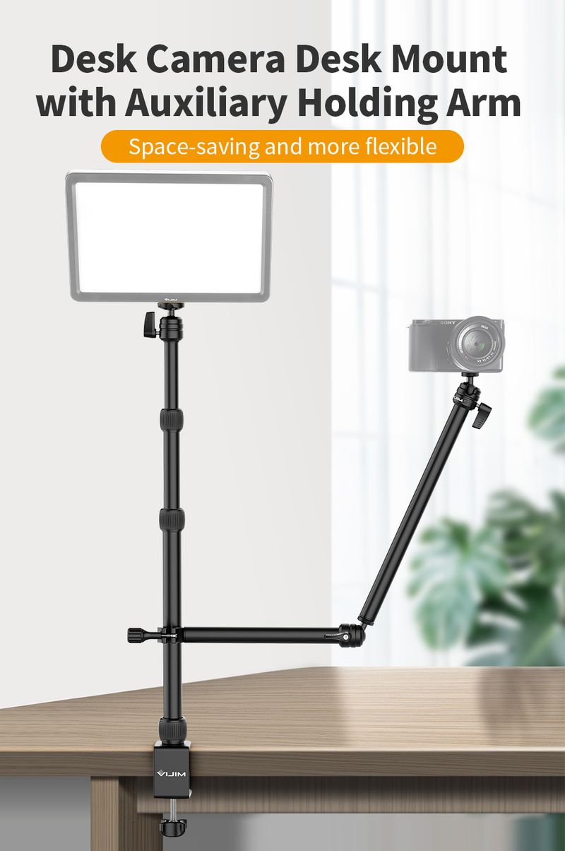 VIJIM LS10 LS11 Montage Bureaustandaard met Flexibele Hulparm Overhead Camera Webcam Tafel Fotografie Studio kit_voghion.com