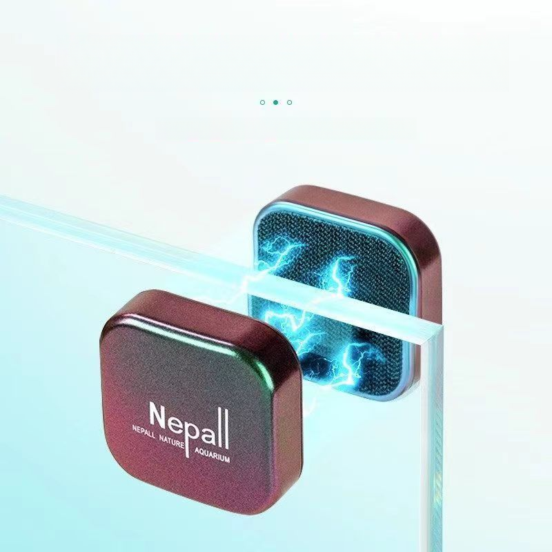 Yee Magnetisches Fischglas-Artefakt, Mini-Bürste, Reinigungswerkzeug, Wasserpflanzenbehälter, Algenschaber_voghion.com