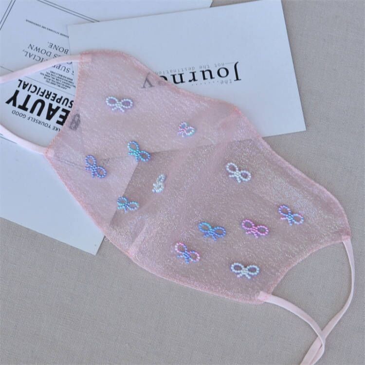 New Summer Tulle Mask Star Mask_voghion.com