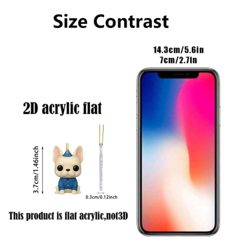 Neuer, perfekter Adventskalender für Haustiere (Hunde) in einer Überraschungsbox, Weihnachtsbaumschmuck, Acryl-Ornament_voghion.com