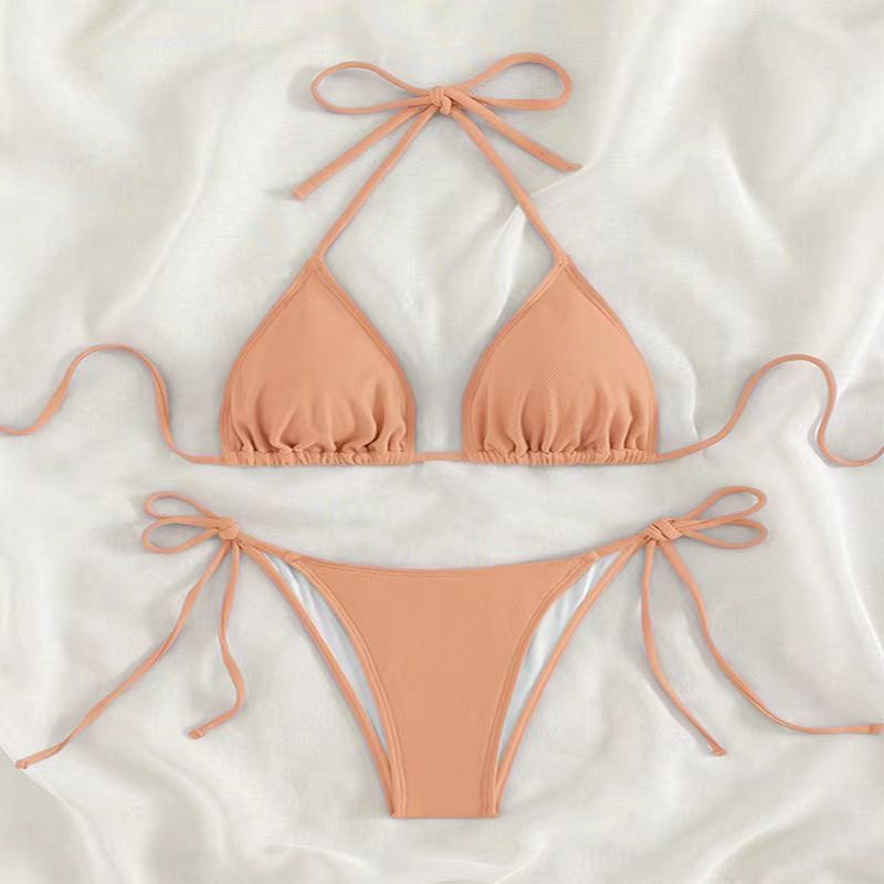 Abbigliamento da donna, bikini, costume da bagno a due pezzi, bikini, sexy, ragazza hot, completo senza schienale_voghion.com