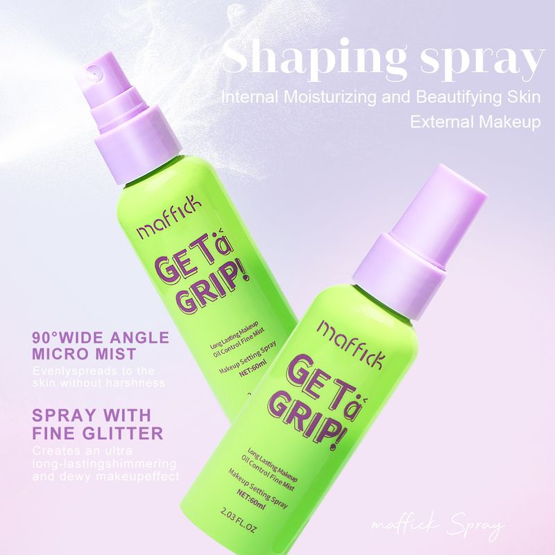 MF387 Make-up-Fixierspray, trocknend, feuchtigkeitsspendend, Ölkontrolle, Make-up-Entfernung, langanhaltend, wasserfest und schweißfest, tragbar, 60 ml_voghion.com