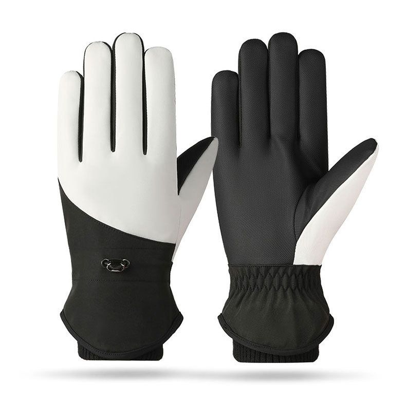 Gants de moto d'hiver pour femmes Cycg, protecteur d'écran tactile, chaud et polaire, épais et froid, en coton, pour hommes_voghion.com