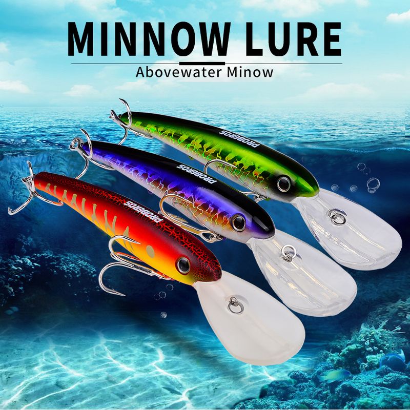 Lange Zunge Big Minnow Schwimmender Köder 20CM 43G Kunststoff Hartboot Meer Lebensechte Köder Angelausrüstung_voghion.com