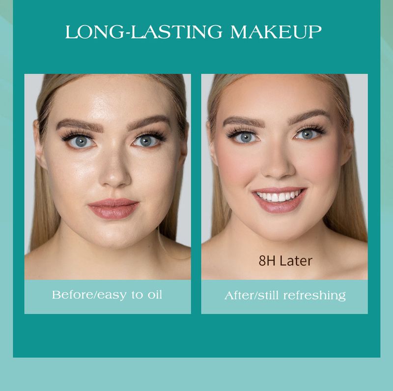 Powder Mushroom Head Loose Powder Oil Control Honey Powder Matte Matte Waterproof And Sweat Proof Non Slip Makeup Setting Powder With Mirror_voghion.com
