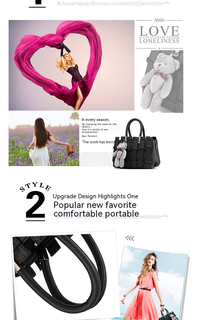 Baobao 2023 sac à main édition coréenne pour femmes d'âge moyen tissage Simple une épaule croisée sac de maman_voghion.com