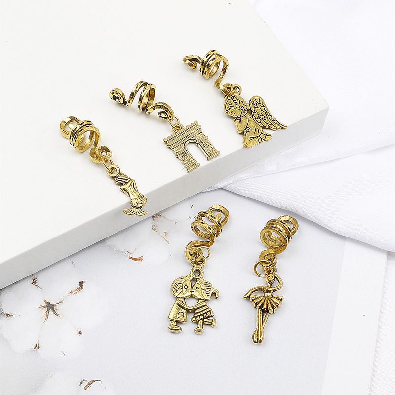 Fermagli per capelli con dreadlock, ornamenti per capelli in lega hip-hop, anelli per capelli a spirale a tema, accessori per capelli alla moda e cool per trecce da ragazza_voghion.com