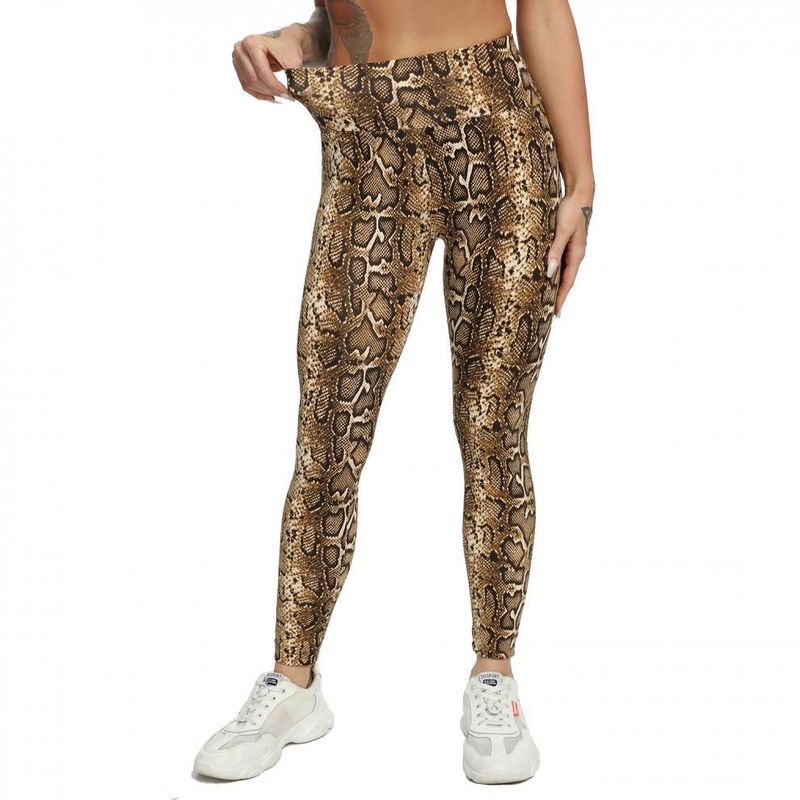 Women's yoga Pants Leopard Print Large Size Printed Pocket Slim Butt Lifting Sports Yoga Pants Leggings XY6645_voghion.com
