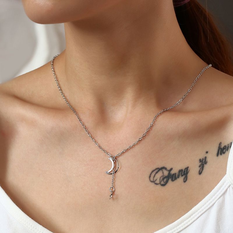 Jewelry Moon Desire Star Necklace Pendant_voghion.com