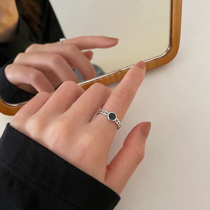Set combination for women, simple adjustable opening index finger ring, fashionable and cool style, niche design,_voghion.com