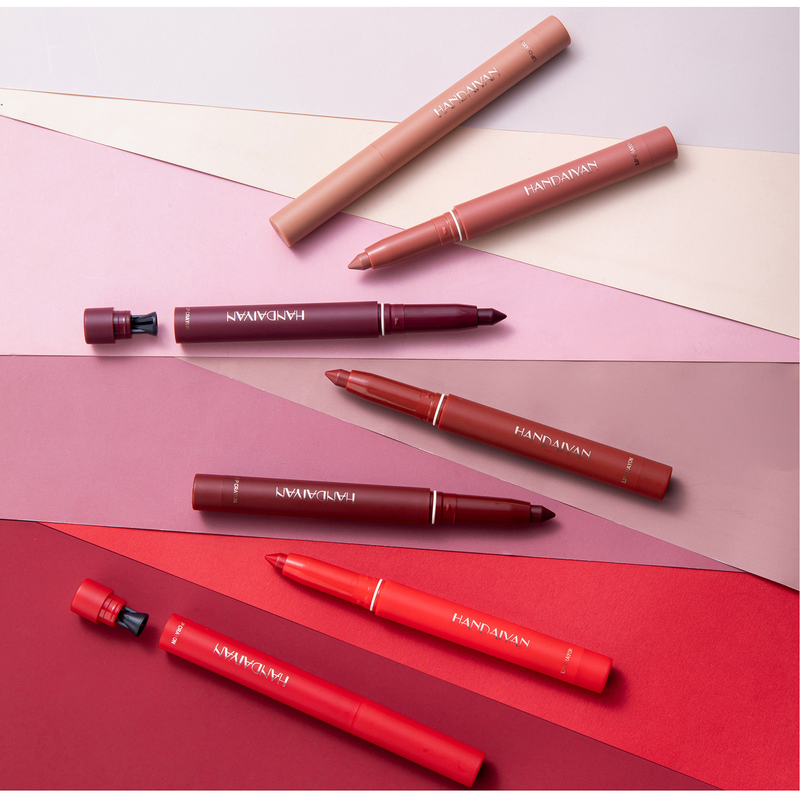 2023 Neie Populäre Handaiyan Lippenstift Waasserdicht Non-Haft Cup Matte Lipliner Linn Hook Lippenmarker Make-up_voghion.com