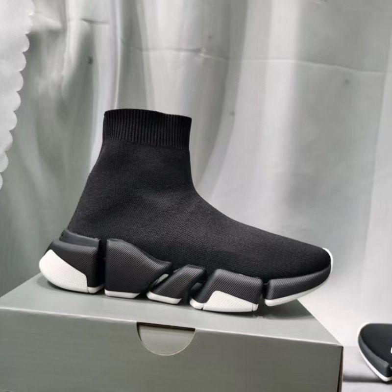 High Version 2.0Ss New Straight Comfortable Sock Knitted Fabric Unisex Couple Casual Sports Single Shoes_voghion.com