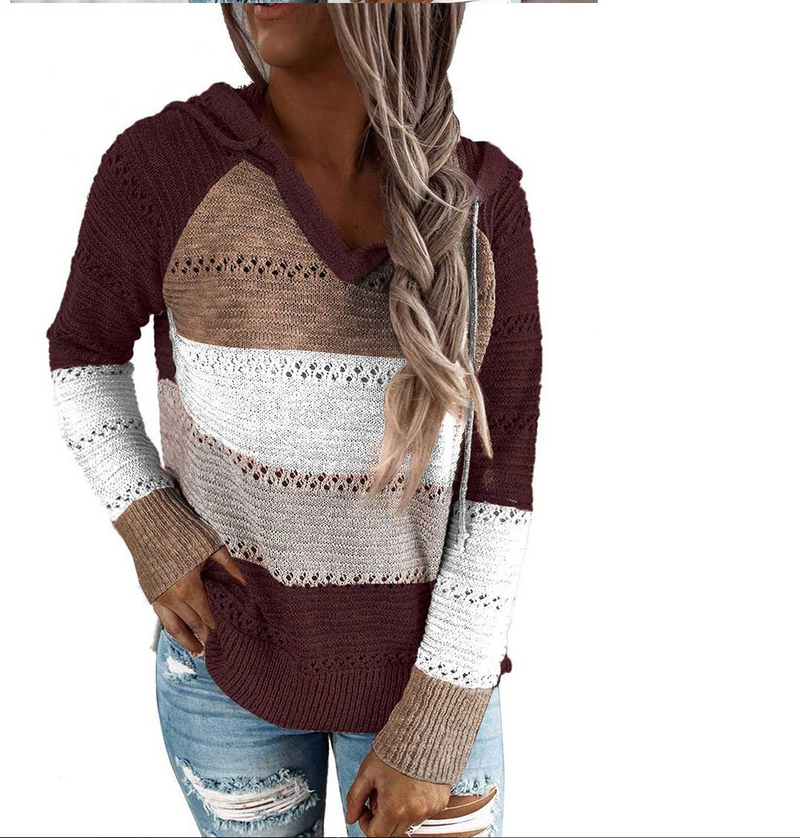Damenbekleidung Originalbestellung Damenpullover Damenstrickpullover locker und trendy_voghion.com